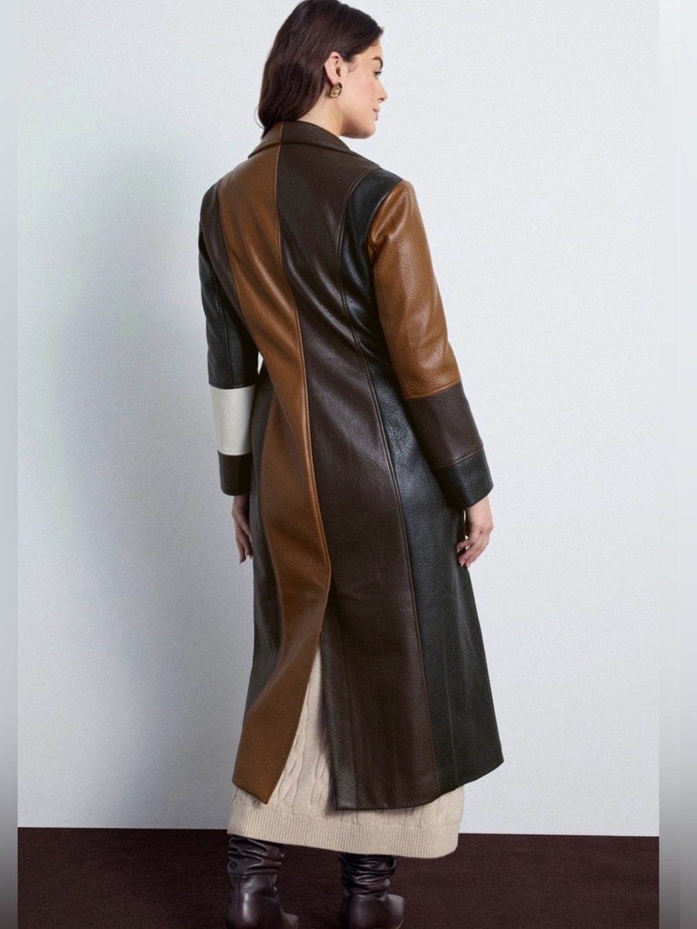 Ronny Kobo Carla Faux Leather Coat size 8 - Picture 10 of 17